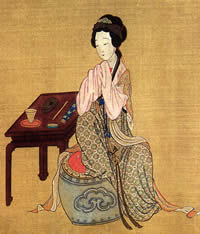 Colored Illustration of Li Ping'er from the novel